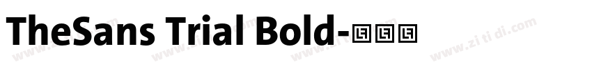 TheSans Trial Bold字体转换